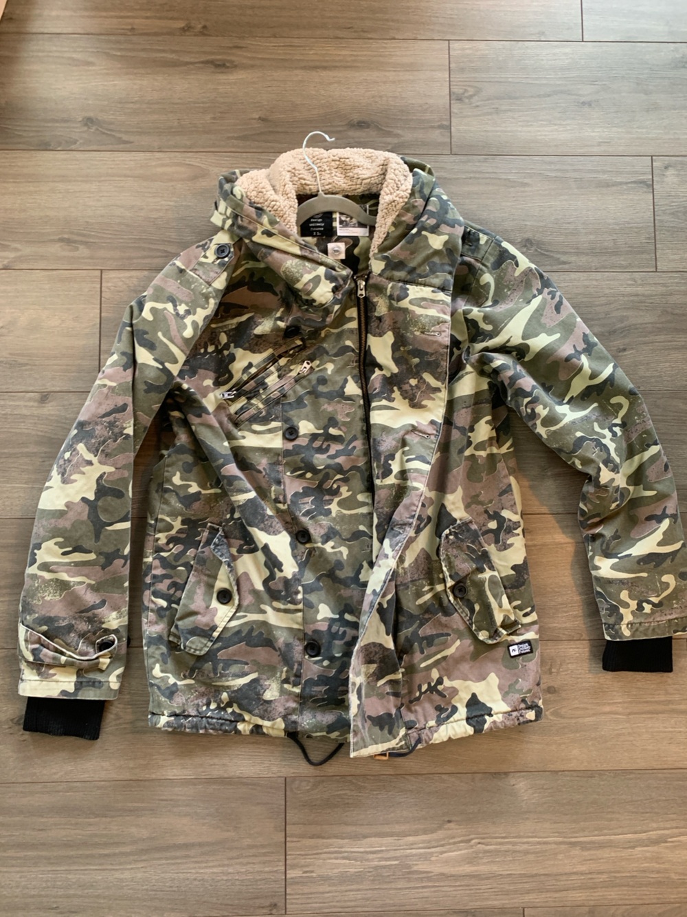 Camo Utility Jacket - Green Brown Camouflage
